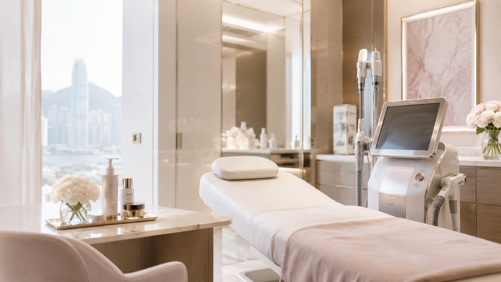 Luxury editorial cover for aesthetic treatment guides on 24BEAUTE